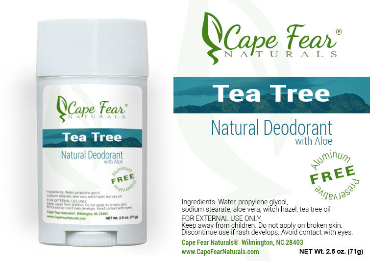 Cape Fear - Tea Tree Natural Deodorant - $3.95 – Fear Naturals,